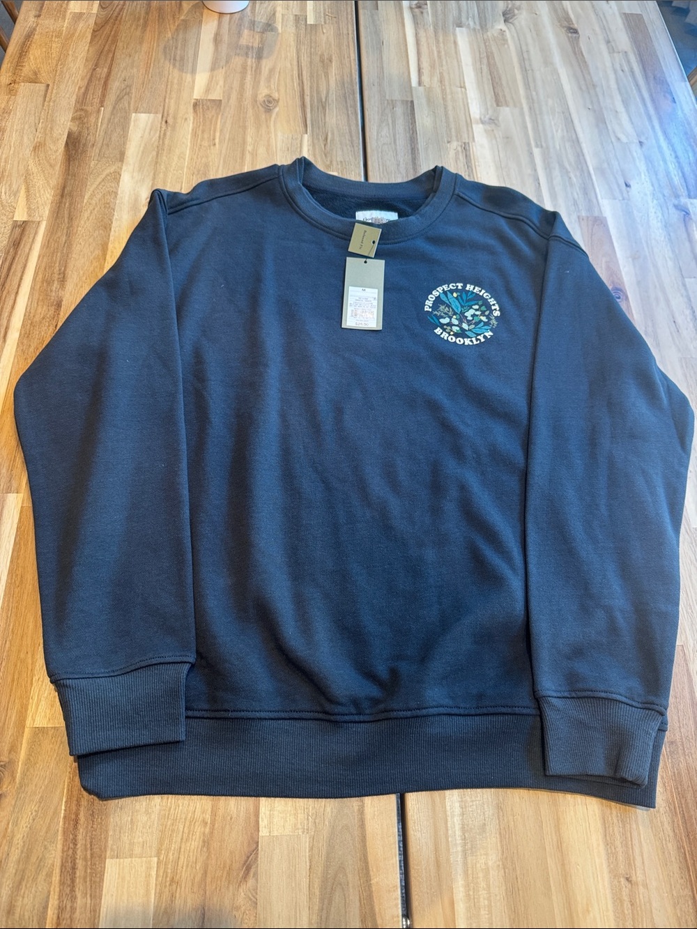 Goodfellow & Co Charcoal Gray Crewneck Sweatshirt with Small Chest Graphic